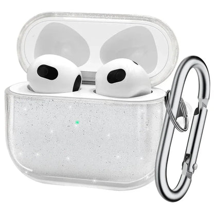 Clearance_Bling Glitter Soft TPU Earphone Case for Airpods 4 2024 Pro 2 2nd Generation Air Pods 3 1 3rd Gen Cover with Keychain