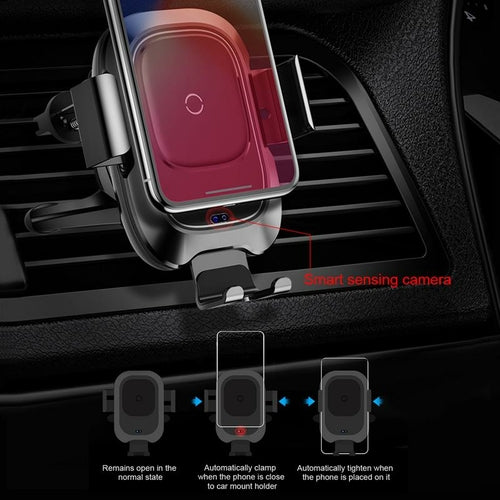 Qi Car Wireless Charger For iPhone 11 Pro XS Max Samsung S10